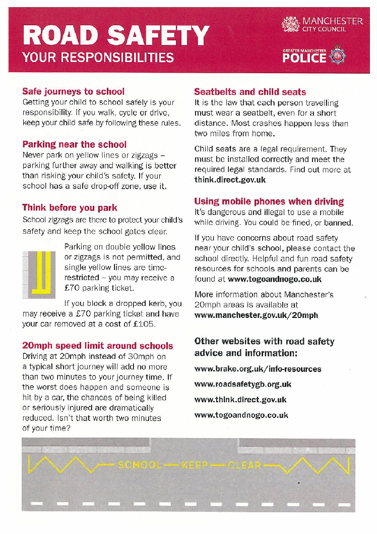 GMP Road Safety Leaflet LHS