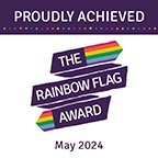 The Rainbow Flag Award logo