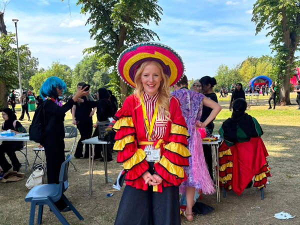 Hannah Spencer, Green Party MP, getting fully involved in our 2026 Summer Festival